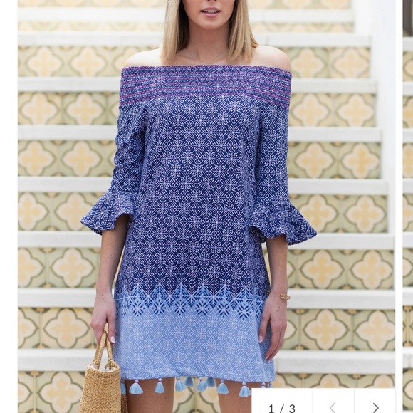 Cabana life West Indies Off The Shoulder Dress - Picture 2 of 4